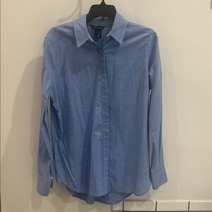 WHBM Light Blue Button Down Shirt